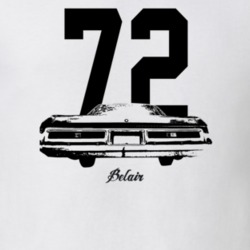 1972 Belair Rear View With Year And Model Light Color T Shirt