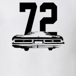 1972 Belair Rear View With Year Light Color T Shirt
