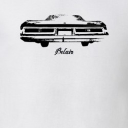 1972 Belair Rear View With Model Light Color T Shirt