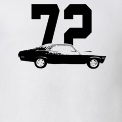 1972 Belair Side View With Year Light Color T Shirt