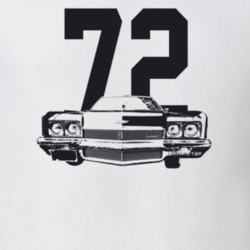 1972 Belair Grill View With Year Light Color T Shirt