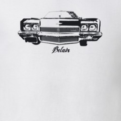 1972 Belair Grill View With Model Light Color T Shirt