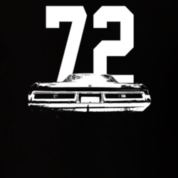 1972 Belair Rear View With Year Dark Color T Shirt