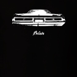 1972 Belair Rear View With Model Dark Color T Shirt