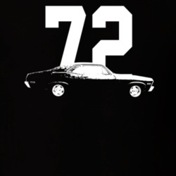 1972 Belair Side View With Year Dark Color T Shirt
