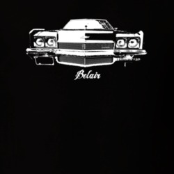 1972 Belair Grill View With Model Dark Color T Shirt