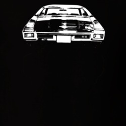 1971 Chevelle Rear View Dark Color T Shirt