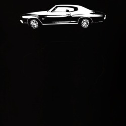 1971 Chevelle Side View Dark Color T Shirt