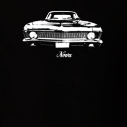 1971 Nova Grill View With Model Dark Color T Shirt