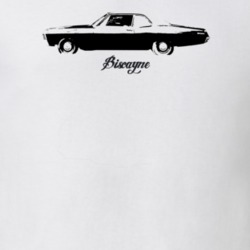1971 Biscayne Side View With Model Light Color T Shirt