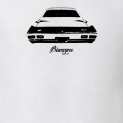 1969 Biscayne Rear View With Model Light Color T Shirt