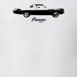 1969 Biscayne Side View With Model Light Color T Shirt