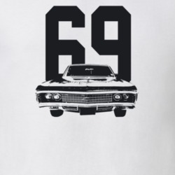 1969 Biscayne Grill View With YearLight Color T Shirt