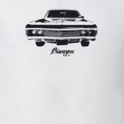 1969 Biscayne Grill View With Model Light Color T Shirt