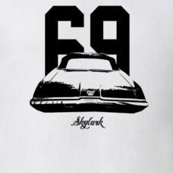1969 Skylark Rear View With Year And Model Light Color T Shirt