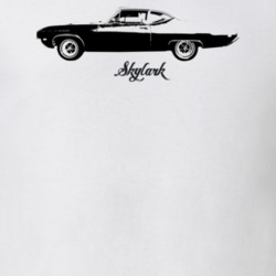 1969 Skylark Side View With Model Light Color T Shirt