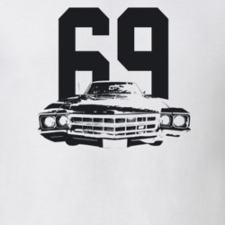 1969 Skylark Grill View With Year Light Color T Shirt