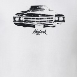 1969 Skylark Grill View With Model Light Color T Shirt