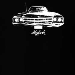 1969 Skylark Grill View With Model Dark Color T Shirt