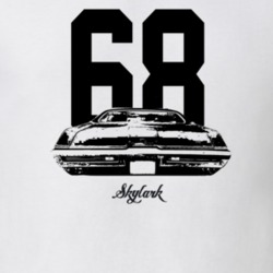 1968 Skylark Rear View With Year And Model Light Color T Shirt