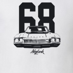 1968 Skylark Grill View With Year And Model Light Color T Shirt