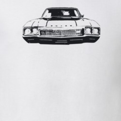 1968 Skylark Grill View Light Color T Shirt