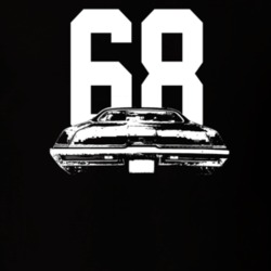 1968 Skylark Rear View With Year Dark Color T Shirt
