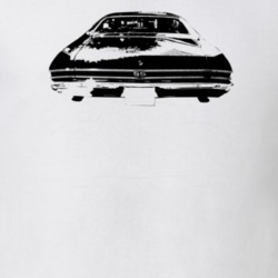 1968 Chevelle Rear View Light Color T Shirt