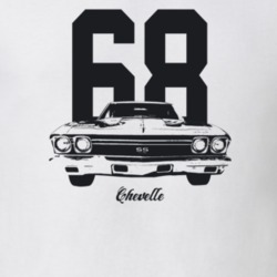1968 Chevelle Grill View With Year And Model Light Color T Shirt