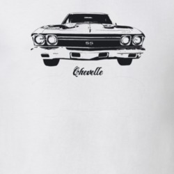 1968 Chevelle Grill View With Model Light Color T Shirt