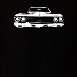 1968 Chevelle Grill View Dark Color T Shirt