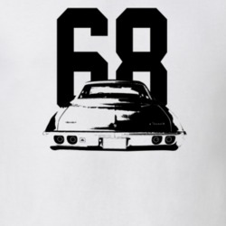 1968 Belair Rear View With Year Light Color T Shirt