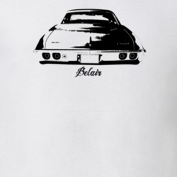 1968 Belair Rear View With Model Light Color T Shirt