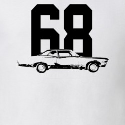 1968 Belair Side View With Year Light Color T Shirt
