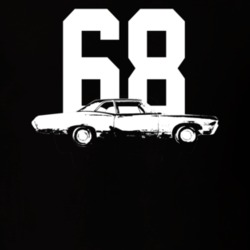 1968 Belair Side View With Year Dark Color T Shirt