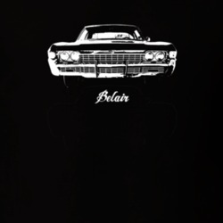 1968 Belair Grill View With Model Dark Color T Shirt