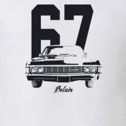 1967 Belair Grill View With Year And Model Light Color T Shirt