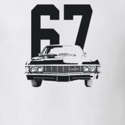 1967 Belair Grill View With Year Light Color T Shirt