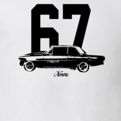 1967 Nova Side View With Year And Model Light Color T Shirt