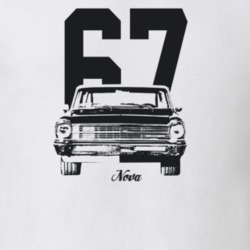 1967 Nova Grill View With Year And Model Light Color T Shirt