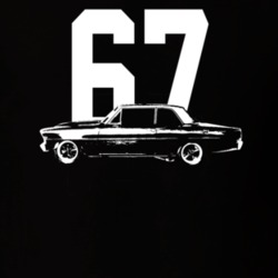 1967 Nova Side View With Year Dark Color T Shirt