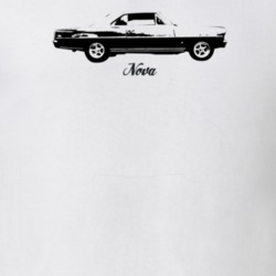 1966 Nova Side View With Model Light Color T Shirt