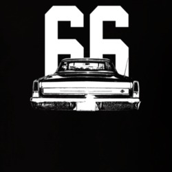 1966 Nova Rear View With Year Dark Color T Shirt