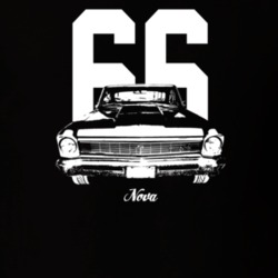 1966 Nova Grill View With Year And Model Dark Color T Shirt