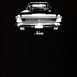 1966 Nova Grill View With Model Dark Color T Shirt
