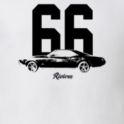 1966 Reviera Side View With Year And Model Light Color T Shirt