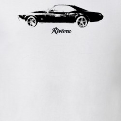 1966 Reviera Side View With Model Light Color T Shirt