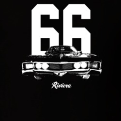 1966 Reviera Grill View With Year And Model Dark Color T Shirt