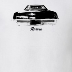 1965 Reviera Rear View With Model Light Color T Shirt