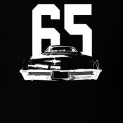 1965 Reviera Rear View With Year Dark Color T Shirt